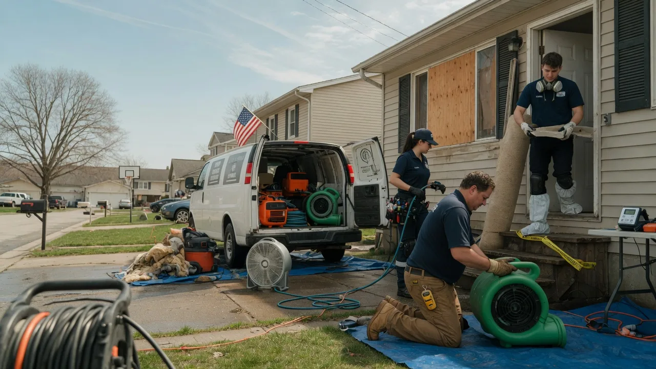 Water Damage Restoration in Kinderhook, IL near me